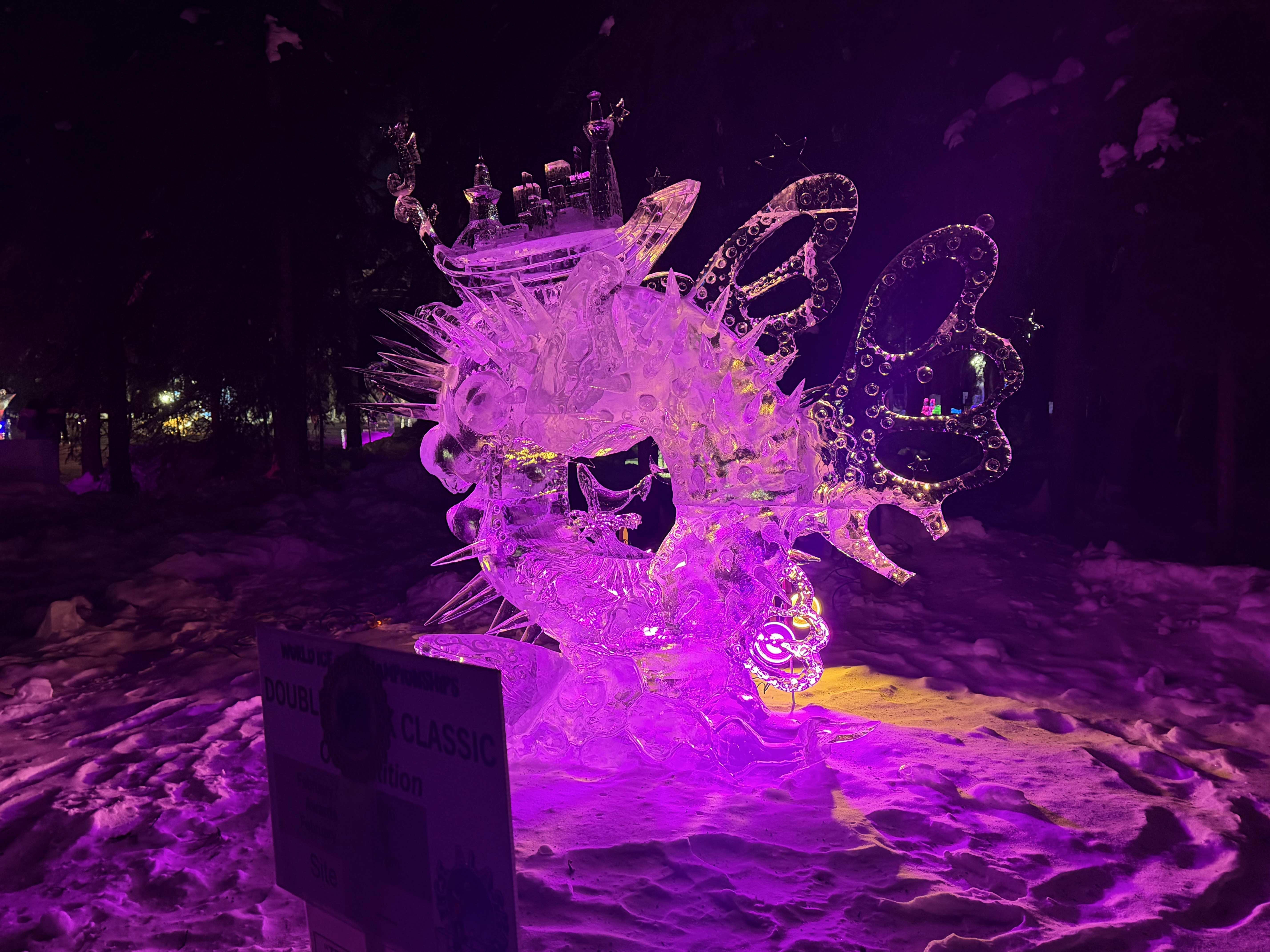 Featured view from Fairbanks Ice Carving Festival