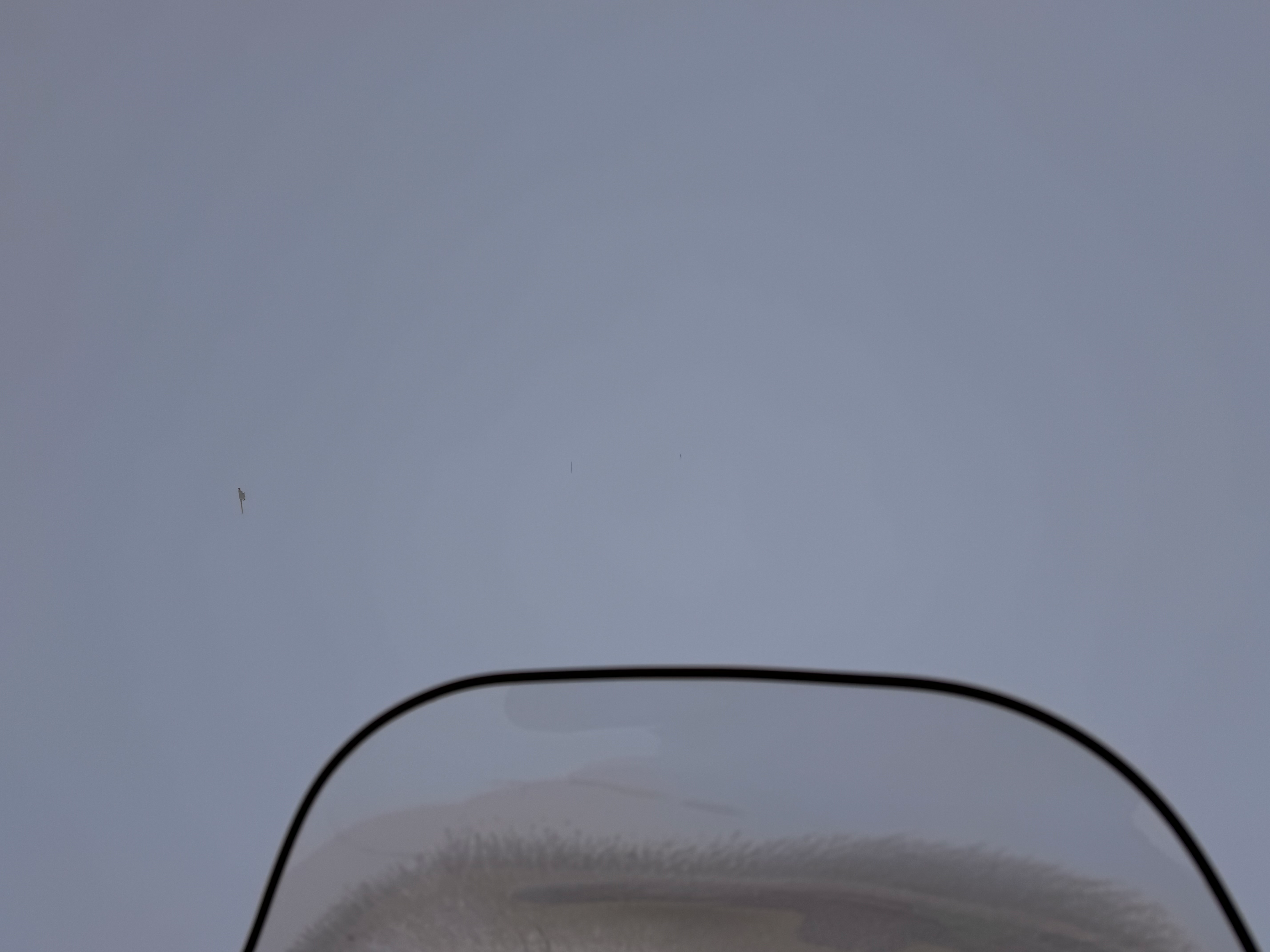 Caught in a snowstorm on a snowmachine